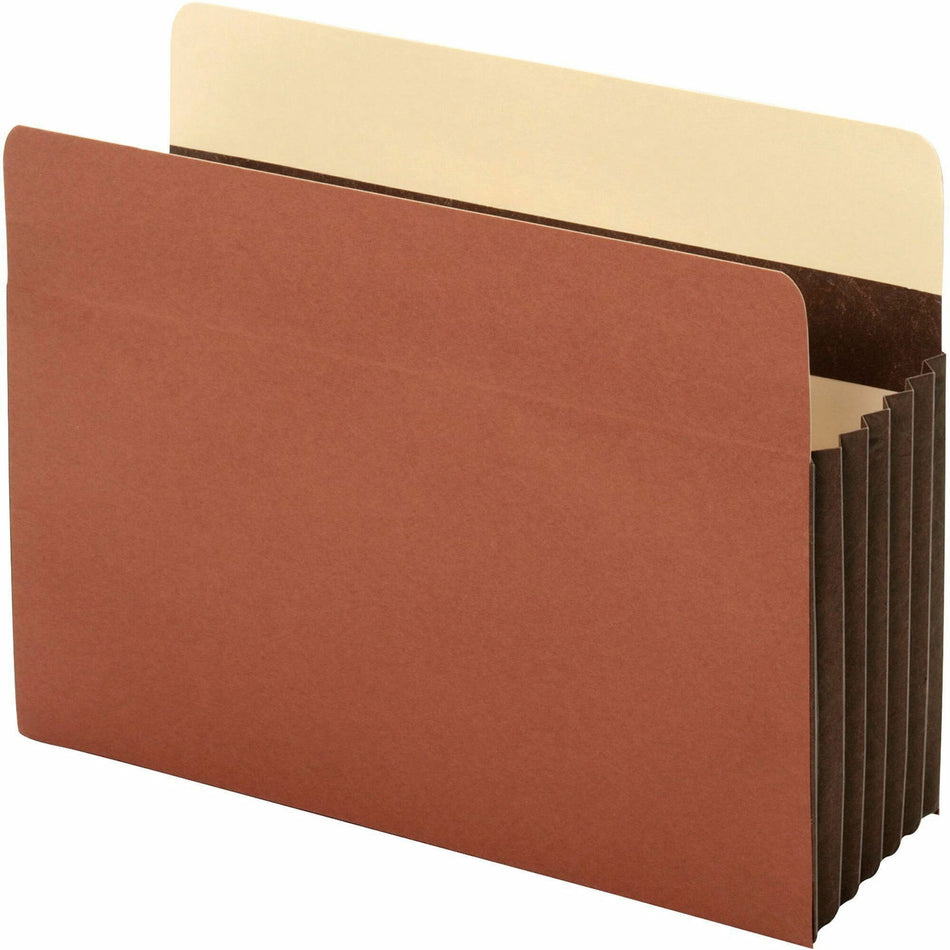 Pendaflex Letter Recycled Expanding File - 8 1/2" x 11" - 5 1/4" Expansion - 24 pt. - Tyvek - Brown - Reinforced, Heavyweight Cover, Heavy Duty, Wear Resistant, Tear Resistant, Tyvek Gusset, Reinforced Gusset - 10% Recycled - 10 / Box