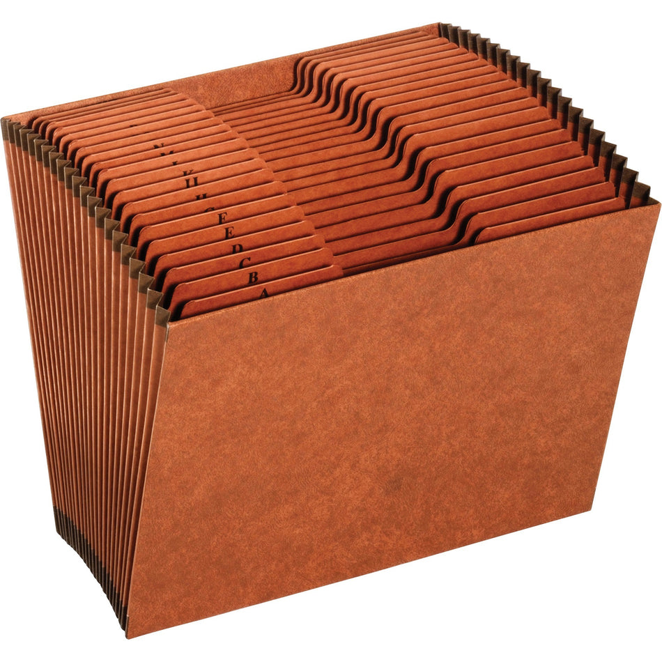 Pendaflex 1/3 Tab Cut Letter Recycled Expanding File - 8 1/2" x 11" - 21 Pocket(s) - Top Tab Location - 80 pt. - Tyvek - Brown - Reinforced, Heavy Duty, Rip Resistant - 10% Recycled - 1 Each