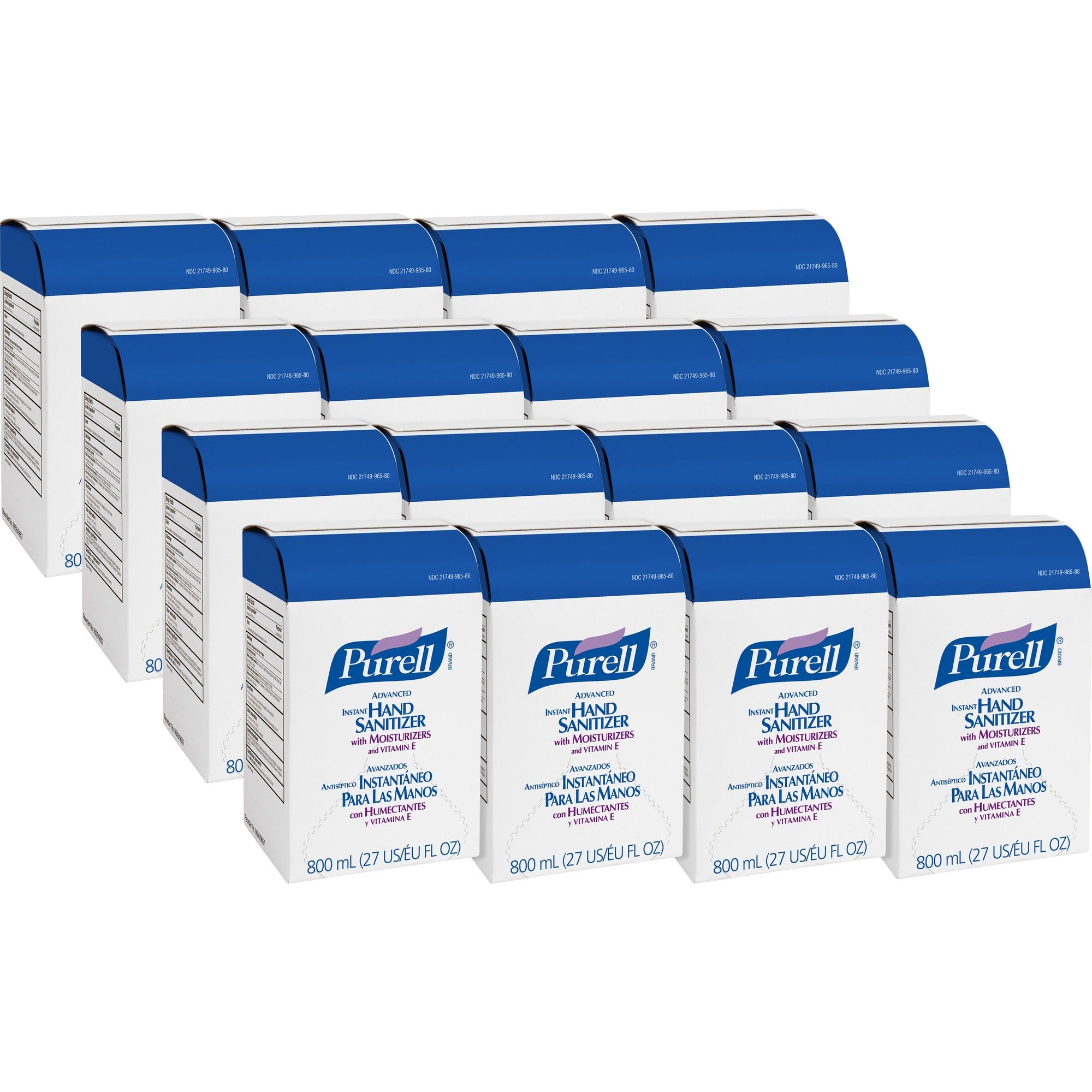 PURELL® Hand Sanitizer Gel Refill - 27.05 fl oz - Kills Germs Moisturizing - Clear - 12/Carton - Sanitizers