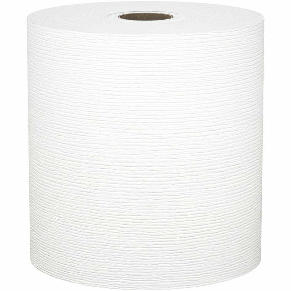 Kleenex® Universal Hard Roll Paper Towels - 8" Width x 425 ft Length - White - Paper - 12 / Carton