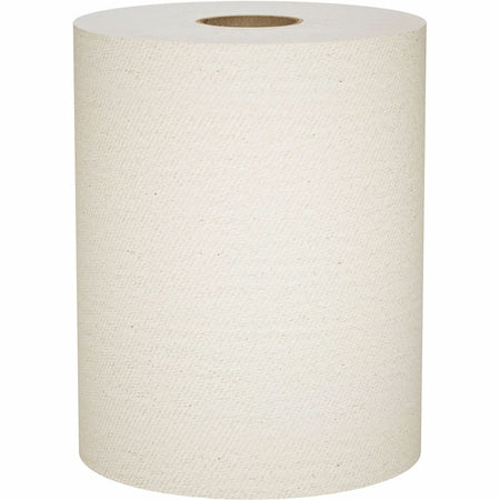 Scott® 100% Recycled Fiber Hard Roll Paper Towels with Absorbency Pockets - 8" Width x 800 ft Length - Brown, Kraft - Paper - 12 / Carton