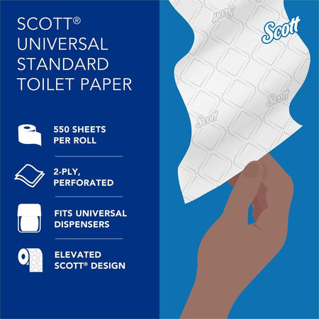 Scott Professional Standard Roll Toilet Paper with Elevated Design - Alternate-Image1