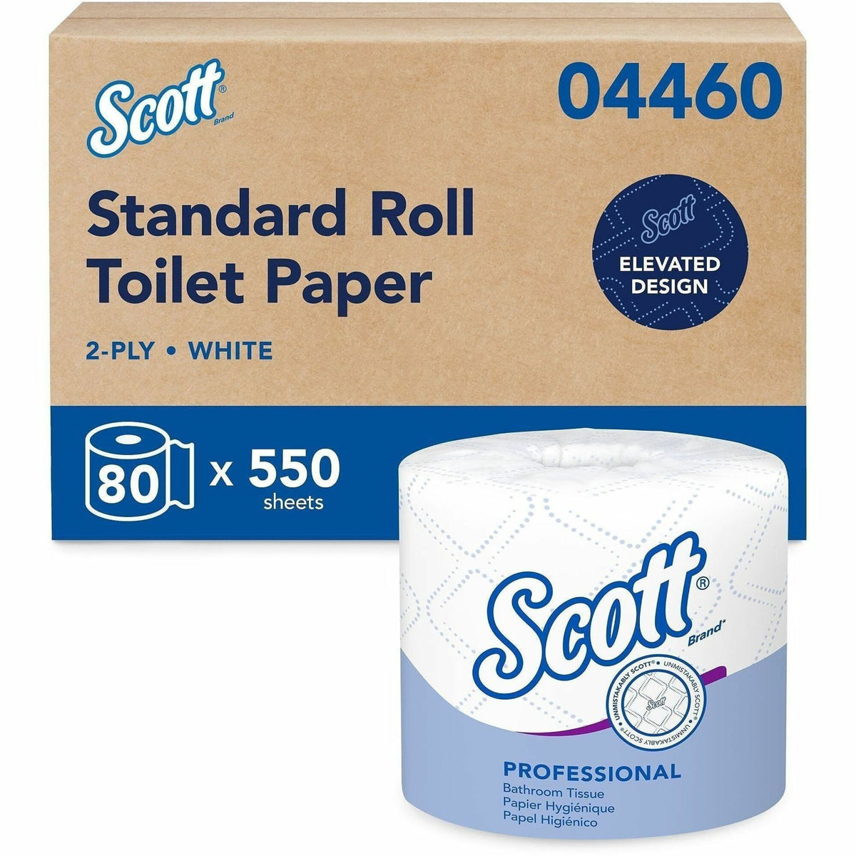 Scott Professional Standard Roll Toilet Paper with Elevated Design - 2000