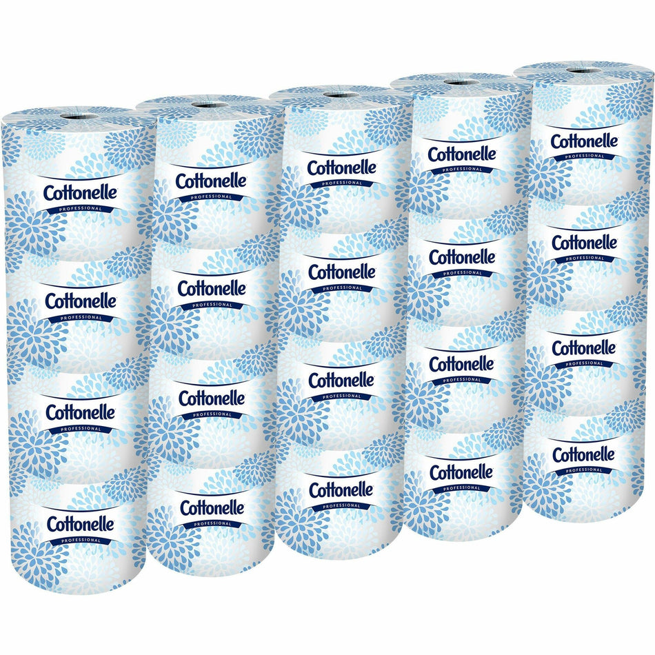 Cottonelle Professional Standard Roll Toilet Paper - 2 Ply - 4" Width x 4" Length - 451 Sheets/Roll - White - 20 / Carton