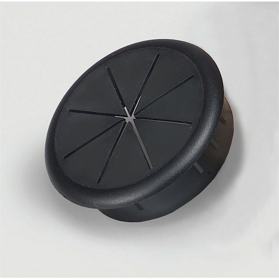 CordAway Flexible Grommet - Grommet - Black - 1 Each