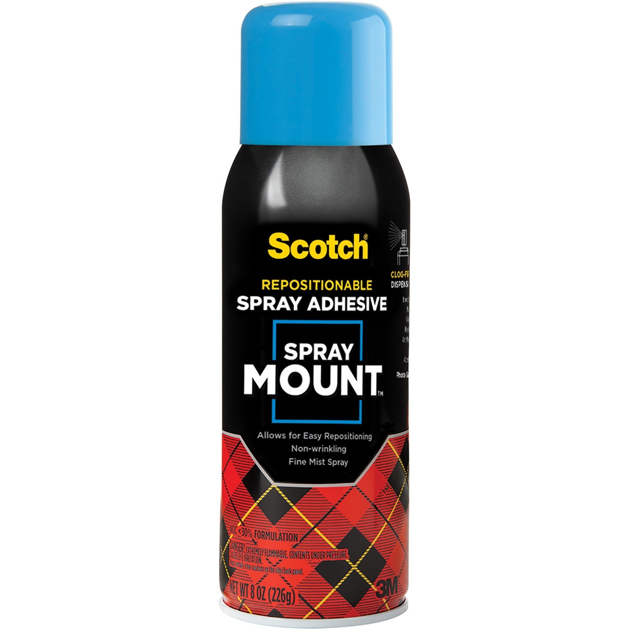 Scotch Spray Mount Clear Adhesive - 10.25 oz - Clear - 1 Each