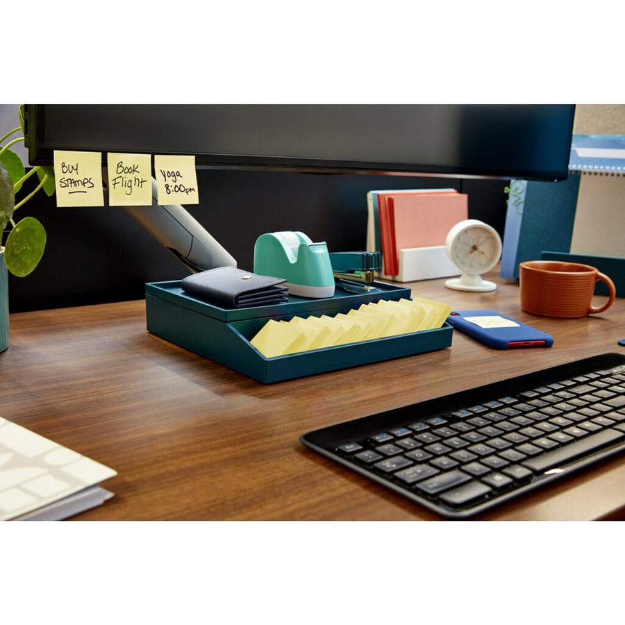 Post-it® Super Sticky Adhesive Notes - 900 - 2" Flag/Note Width x 2" Flag/Note Length - Square - 90 Sheets per Pad - Unruled - Yellow - Paper - Self-adhesive - 10 / Pack