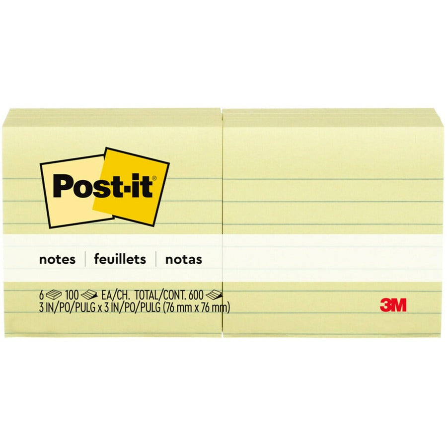 Post-it&reg; Lined Notes - Front