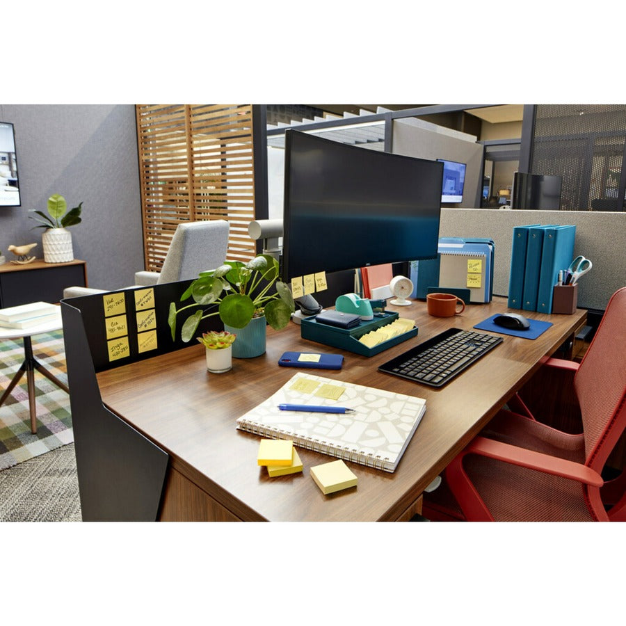 Post-it® Notes Cabinet Pack - 1620 - 3" Flag/Note Width x 3" Flag/Note Length - Square - 90 Sheets per Pad - Unruled - Canary Yellow - Paper - Self-adhesive, Repositionable - 18 / Pack