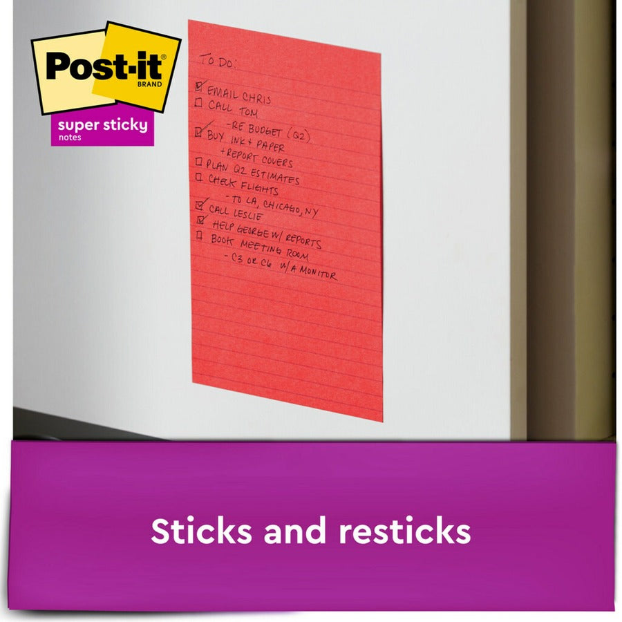 Post-it&reg; Notes Original Lined Notepads -Playful Primaries Color Collection - Alternate-Image2