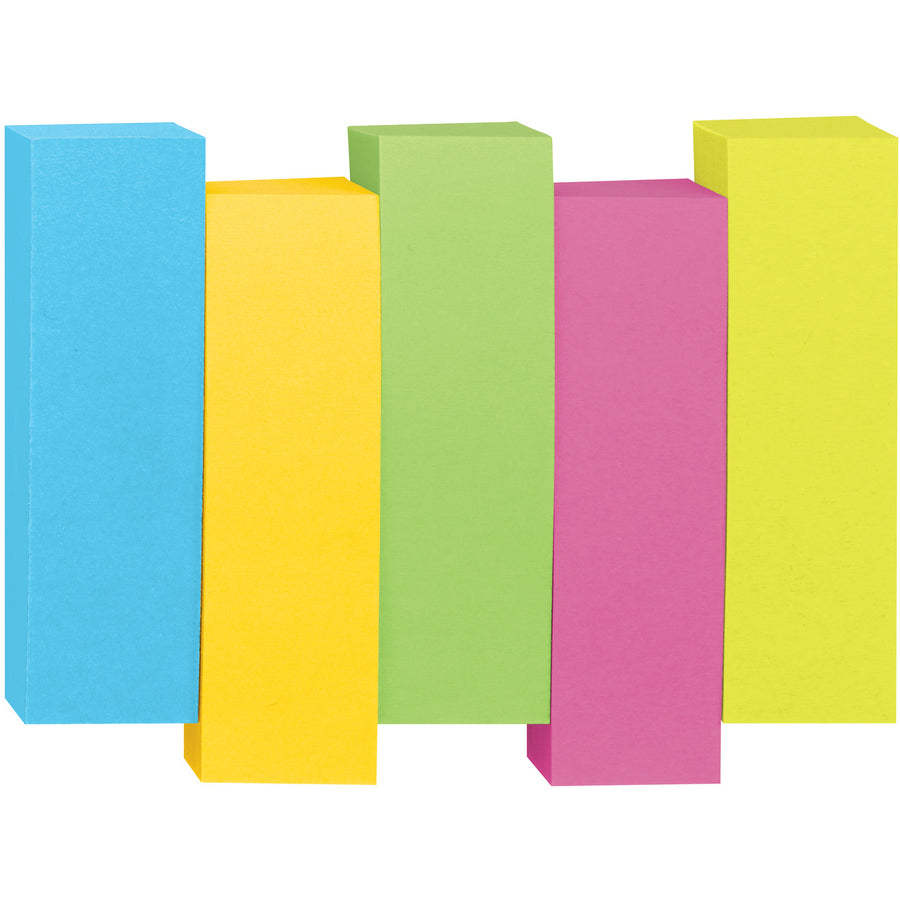 Post-it® Page Markers: 100 Rectangular Flags in 5 Vibrant Colors