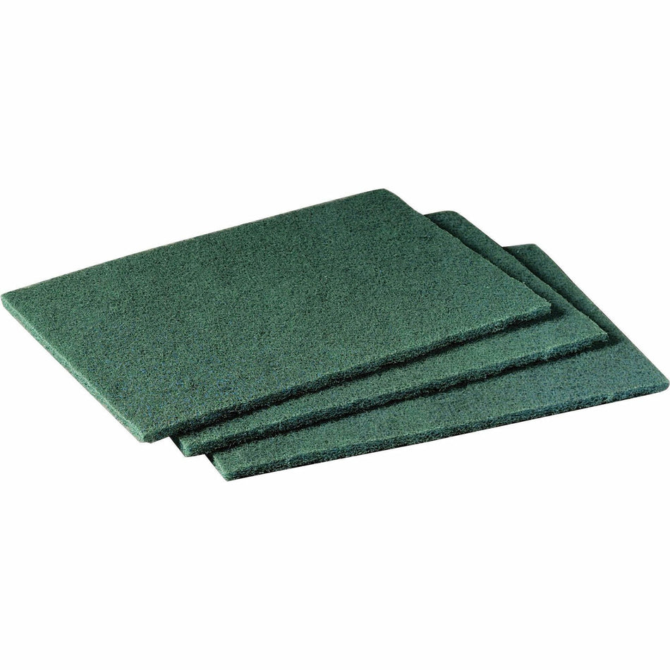 Scotch-Brite Scrubbing Pads - 6" Width x 9" Length - 20 / Pack - Synthetic - Green