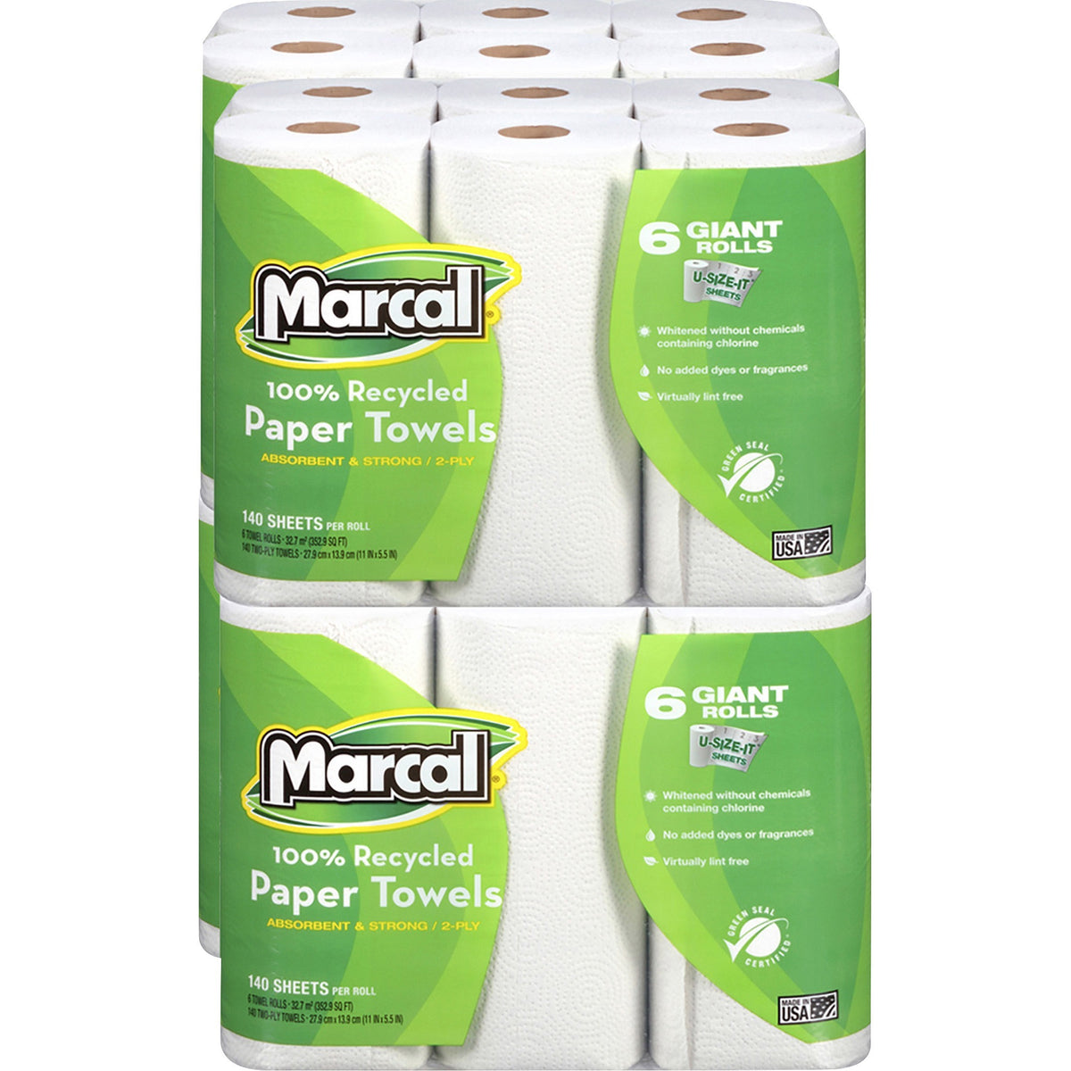 Marcal 100% Recycled, Giant Roll Paper Towels - 2000