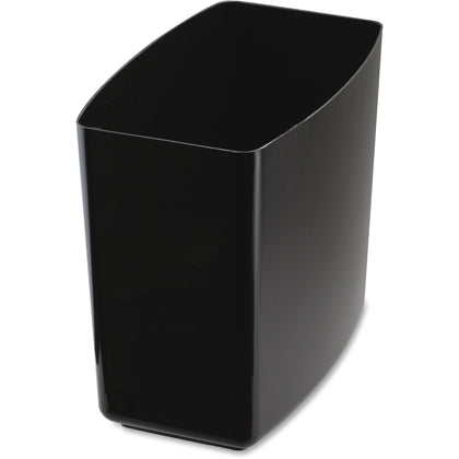 Officemate 2200 Series Wastebasket: 5 gal Capacity Black - 12.5’’ x 13.8’’ 8.4’’ - Waste Containers & Lids