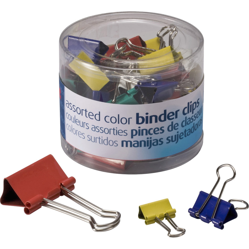 Officemate Binder Clips - Medium - Assorted - 30 / Pack