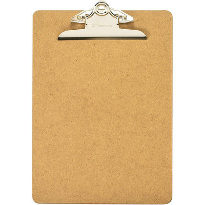 Officemate 83100 Wood Clipboard: Letter Size Recycled Hardboard 9’’ x 12.5’’ - Clipboards