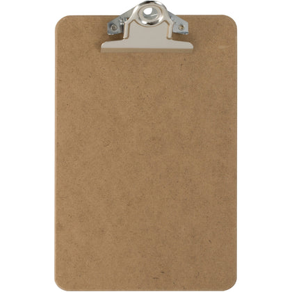 Officemate Hardboard Clipboards: 6’’ x 9’’ Clamp Board - Brown 1’’ Clip - 1 Each - Clipboards
