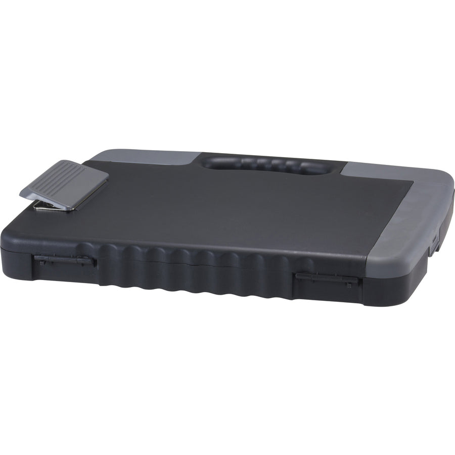Officemate Portable Clipboard Storage Case - Storage for Stationary - Charcoal - 1 Each