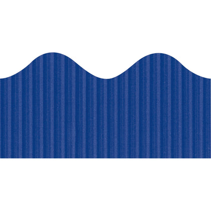Bordette Decorative Border - Rectangle with Scalloped Trim Shape - Pin-up - Fadeless - 4" Height x 2.25" Width x 600" Length - Royal Blue - Paper - 1 Roll