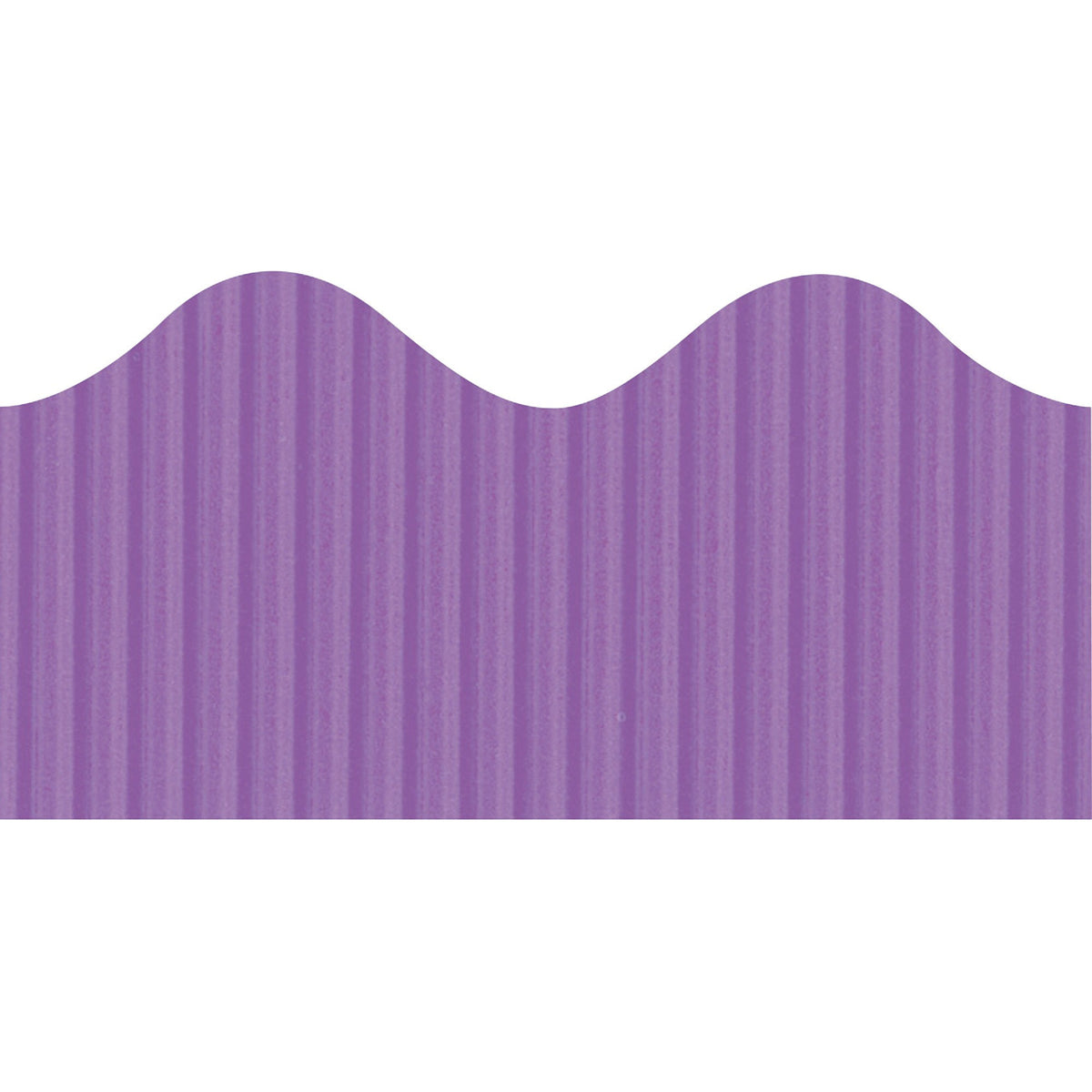 Bordette Decorative Border - Rectangle with Scalloped Trim Shape - Pin-up - Fadeless - 4" Height x 2.25" Width x 600" Length - Violet - Paper - 1 Roll