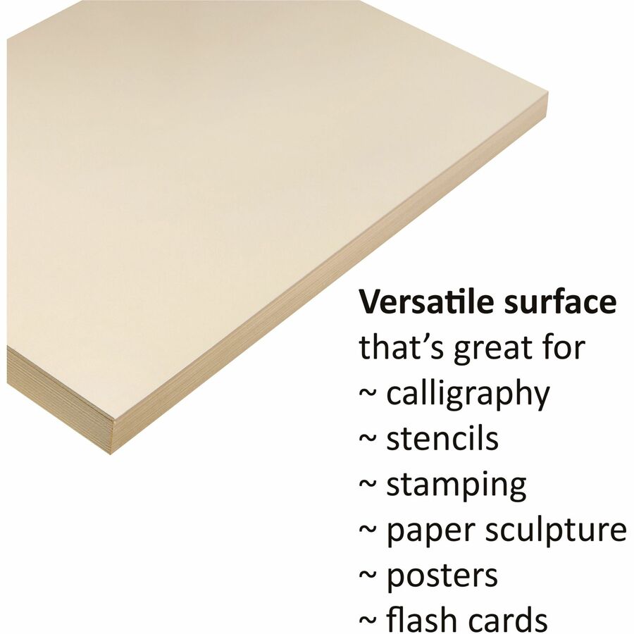 Pacon Tagboard - Craft, Art - 24" Width x 36" Length - Manila - 100 / Pack