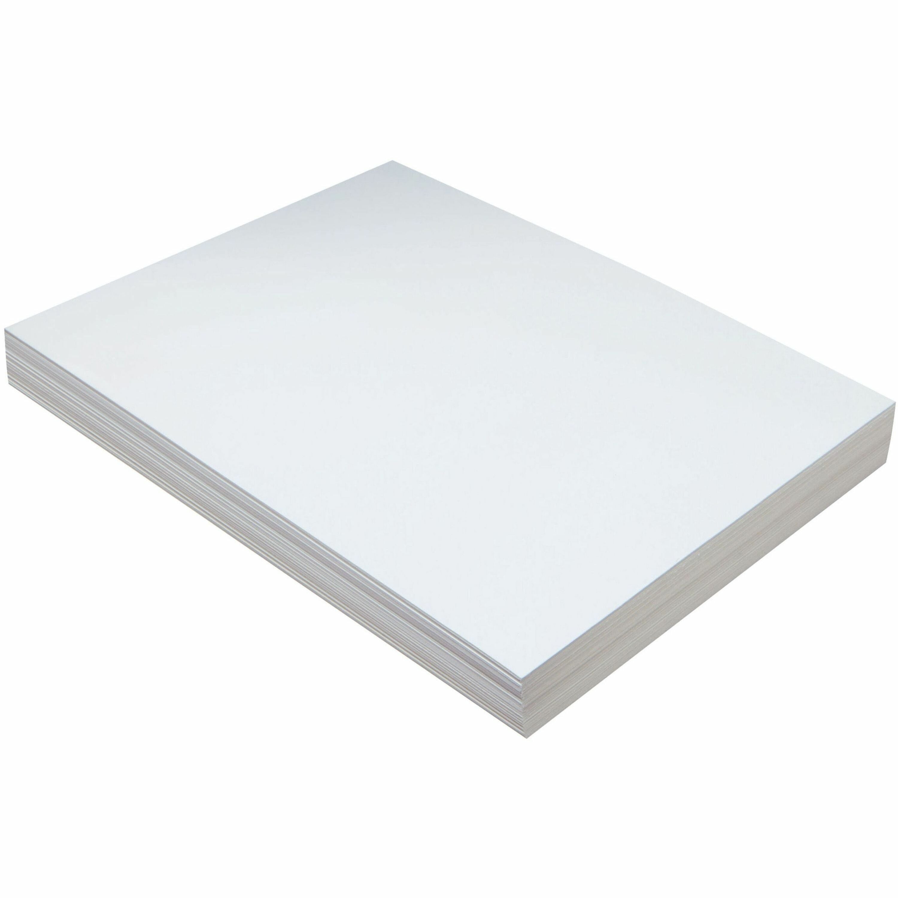 Pacon Tagboard - Craft, Art - 1.10" Height x 9" Width x 12" Length - White - 100 / Pack