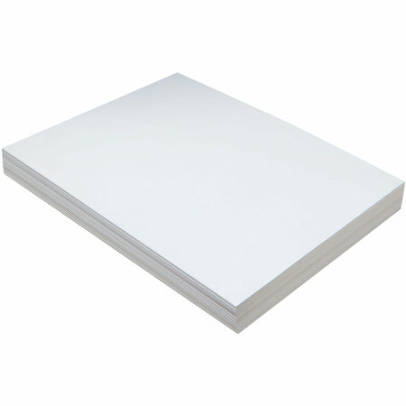 Pacon Tagboard - Craft, Art - 1.10" Height x 9" Width x 12" Length - White - 100 / Pack