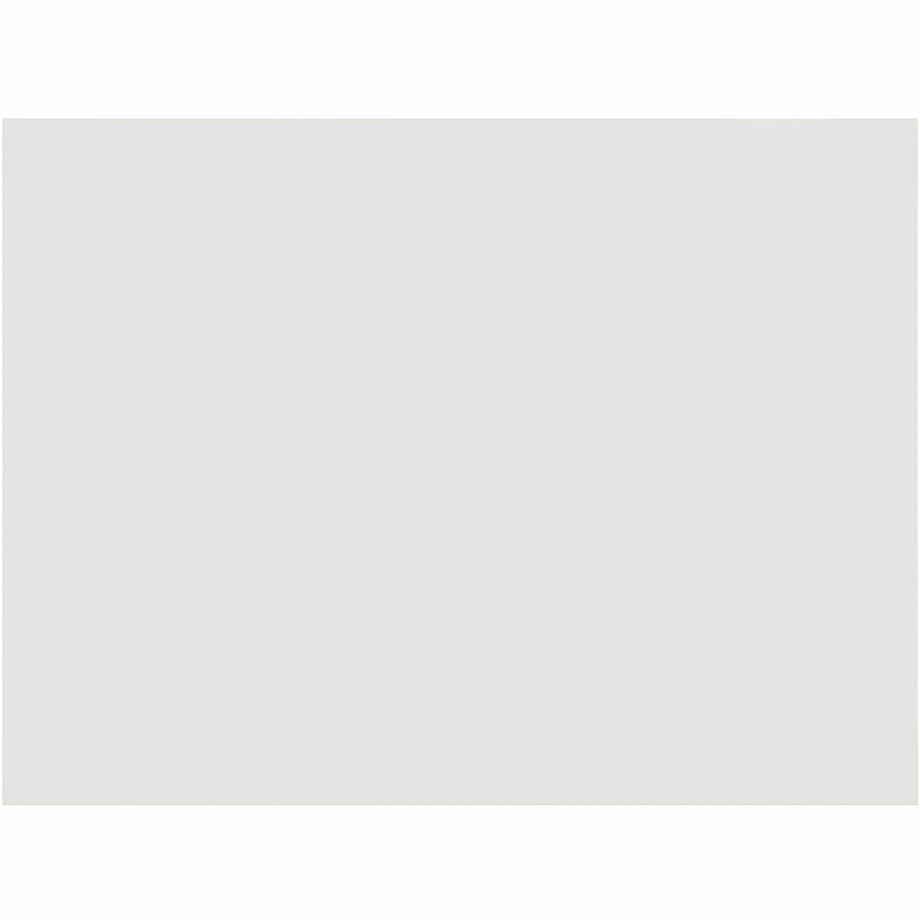 Prang Gloss Coat Fingerpaint Paper - Plain - 22" x 16" Sheet Size - White Paper - Non Absorbant, Resist Bleed-through - Recycled - 100 / Pack