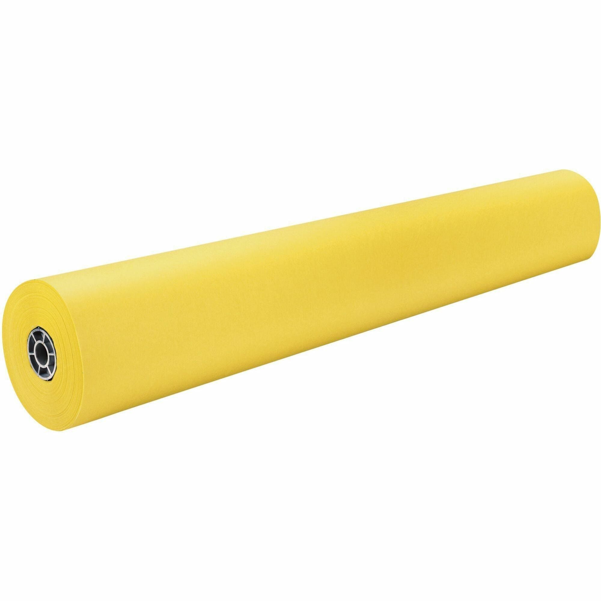 Rainbow Duo-Finish Kraft Paper - ClassRoom Project - 36" Width x 1000 ft Length - Yellow - Kraft - 1 Roll