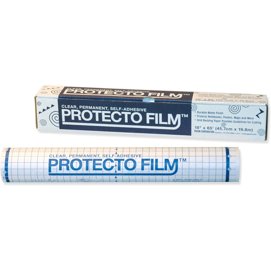 Protecto Clear Protecto Film - Laminating Pouch/Sheet Size: 18" Width x 65 ft Length - Type N - Nonglare - for Poster, Maps, Presentation - Clear - 1 Roll