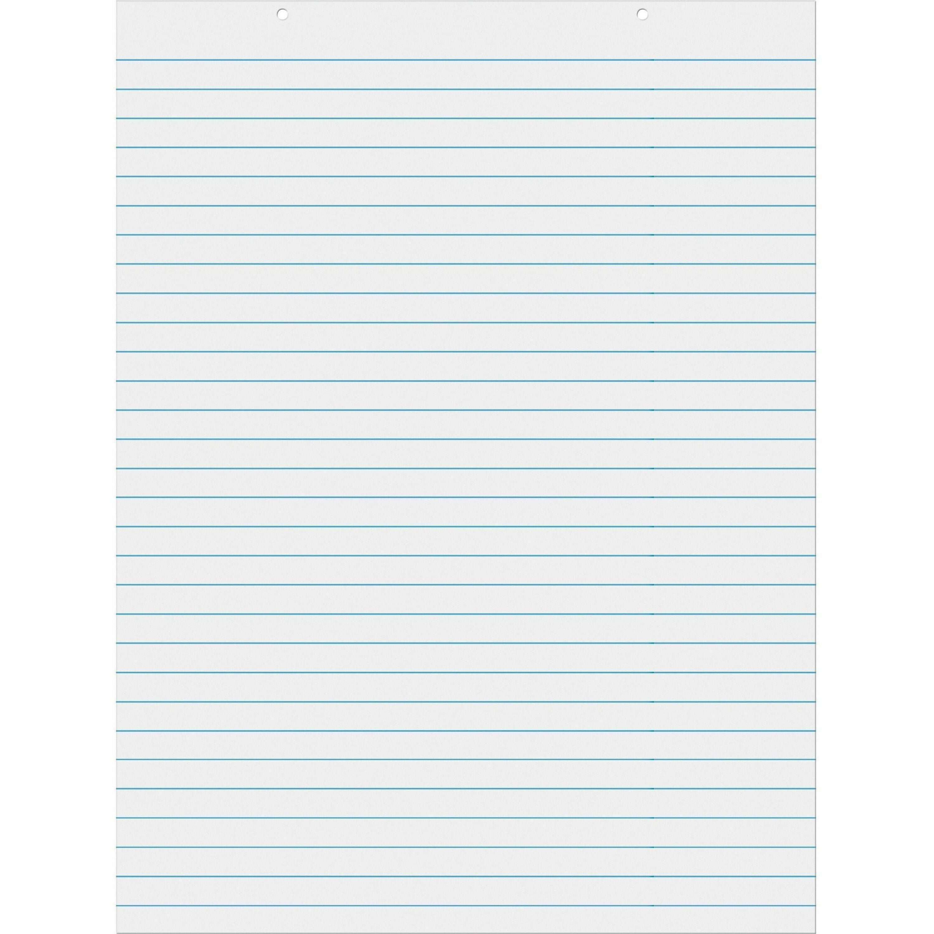 Pacon Chart Table - 70 Sheets - Glue - Ruled Front Ruling - 1" Ruled - Unruled Margin - 24" x 32" Sheet Size - White Paper - Bond Paper - 1 Each