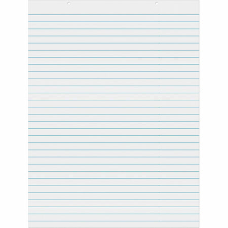 Pacon Chart Table - 70 Sheets - Glue - Ruled Front Ruling - 1" Ruled - Unruled Margin - 24" x 32" Sheet Size - White Paper - Bond Paper - 1 Each