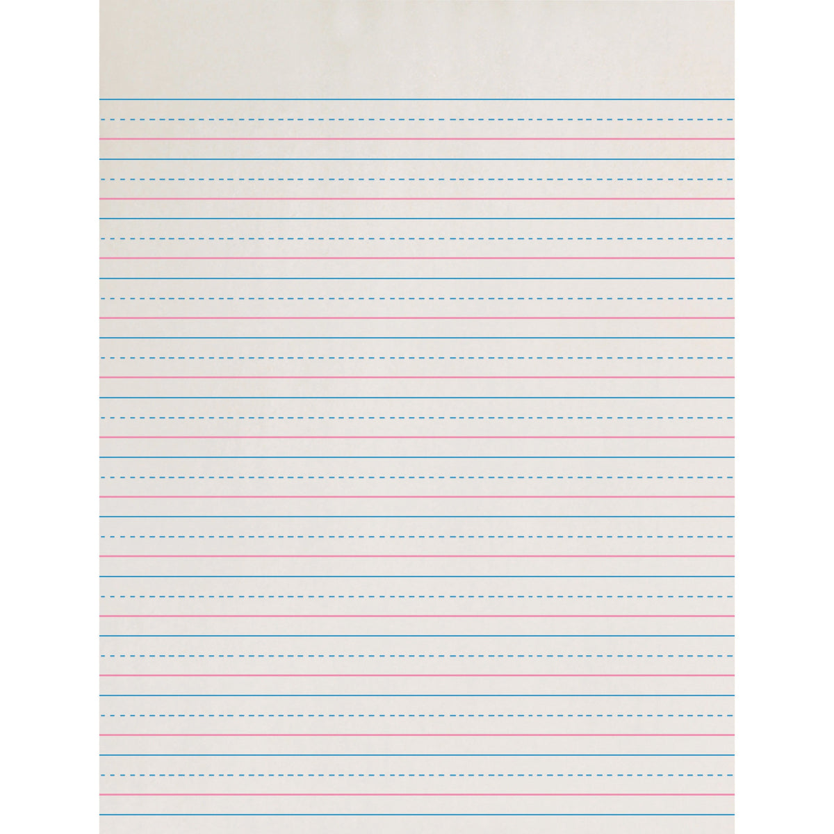 Zaner-Bloser Dotted Midline Newsprint Paper - Letter - 500 Sheets - 0.50" Ruled - Letter - 8" x 10 1/2" Sheet Size - White Paper - 500 / Ream