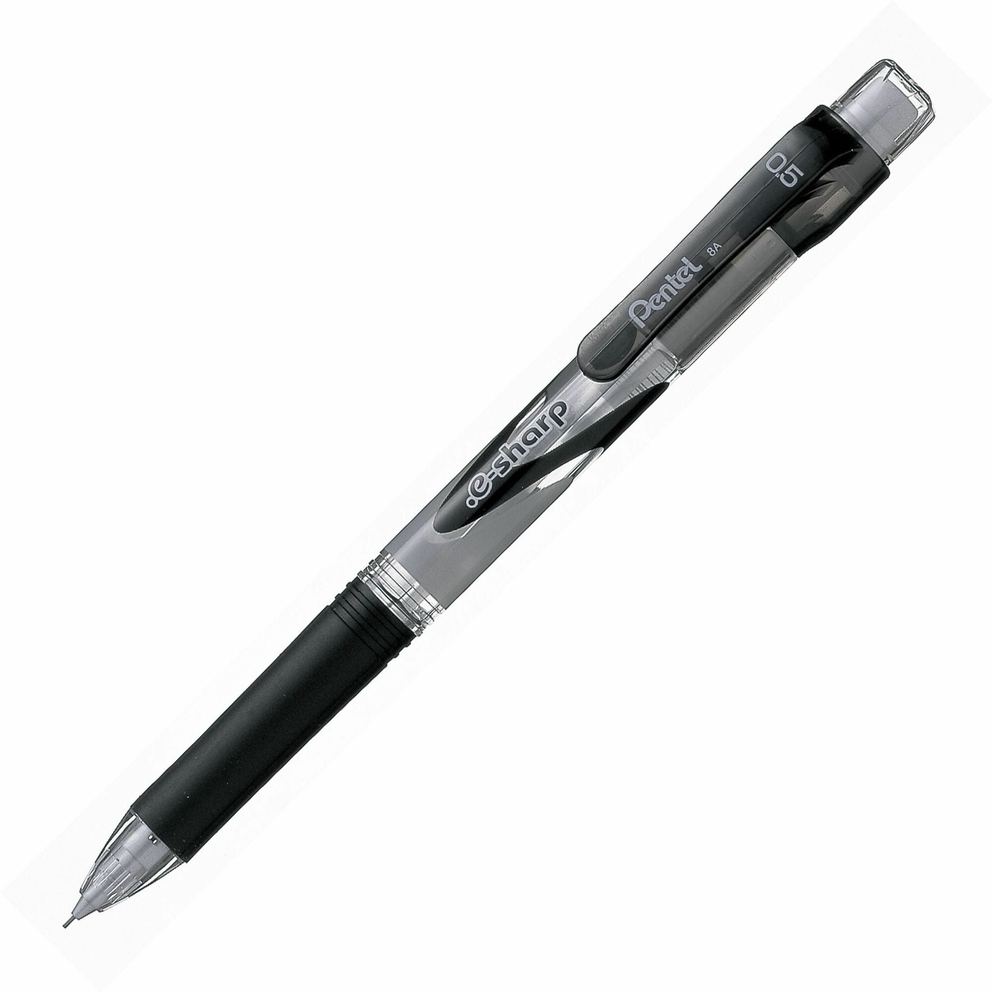 Pentel E-Sharp Mechanical Pencils - 0.5mm Lead - Refillable - Black Barrel