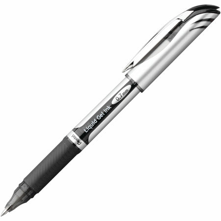 EnerGel Deluxe Liquid Gel Pen: 0.7mm Medium Point Refillable Black Ink - Pens