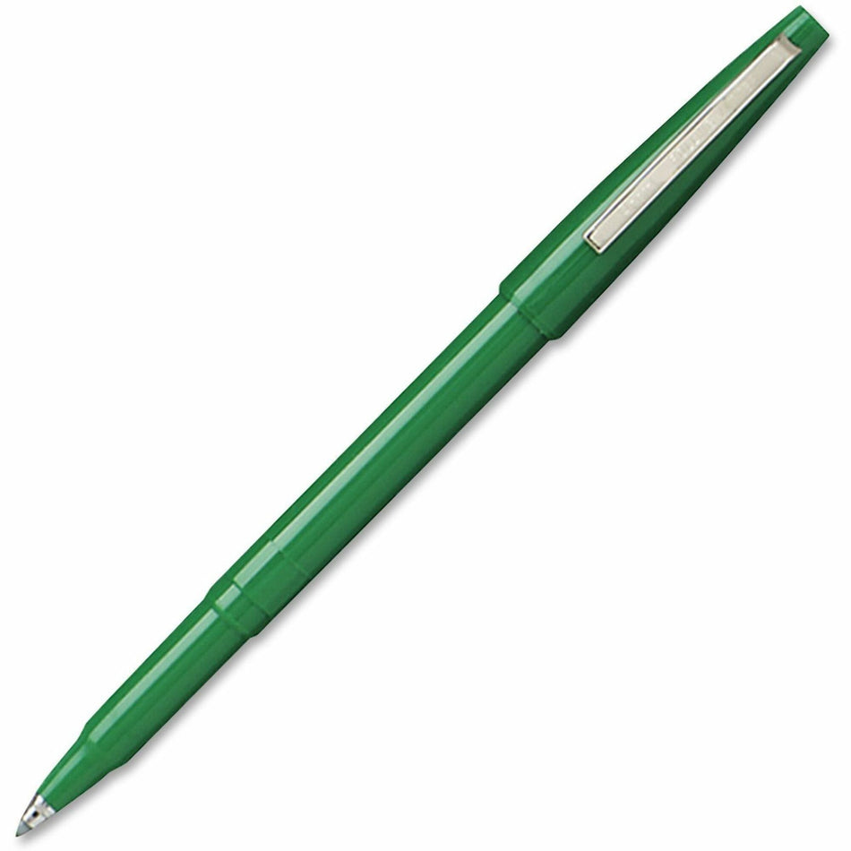 Pentel Rolling Writer Pens - 0.8 mm Medium Pen Point - Green Ink - Green Plastic Barrel - 1 Dozen