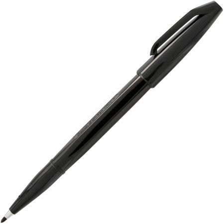 Pentel Sign Pens: Bold Point Black Ink Water-Based - Fiber Tip - Pens
