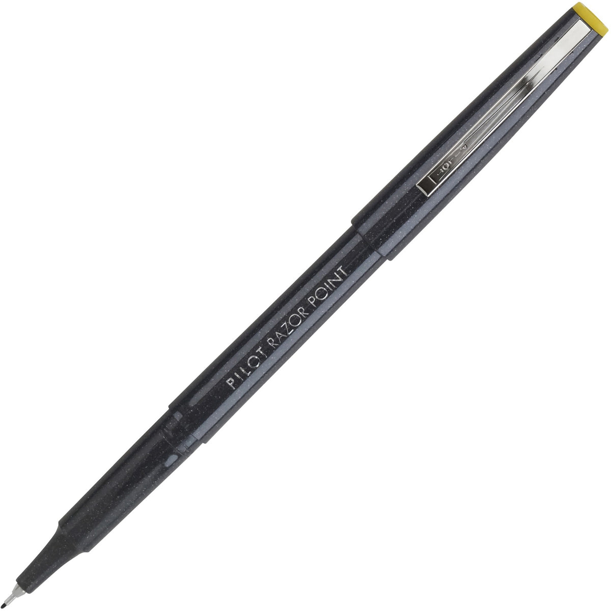 Pilot Razor Point Marker Pens - 0.3 mm Extra Fine Pen Point - Black Ink - Black Plastic Barrel - Metal Tip - 1 Dozen