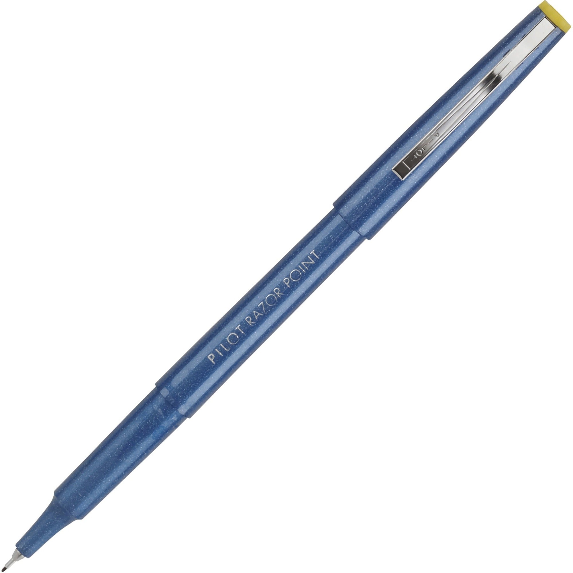 Pilot Razor Point Marker Pens - 0.3 mm Extra Fine Pen Point - Blue Ink - Blue Plastic Barrel - Metal Tip - 1 Dozen