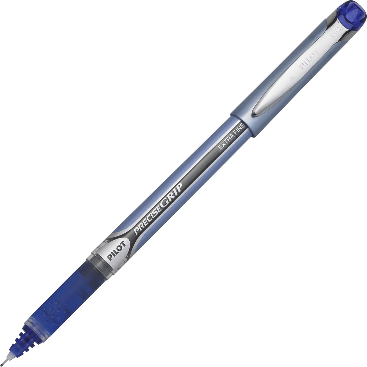 Pilot Precise Grip Extra-Fine Capped Rolling Ball Pens - 0.5 mm Extra Fine Pen Point - Blue Ink - Blue Barrel - 1 Dozen