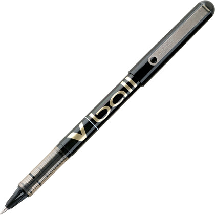 Pilot Vball Liquid Ink Pens - Fine 0.7mm Point - Black - 1 Dozen