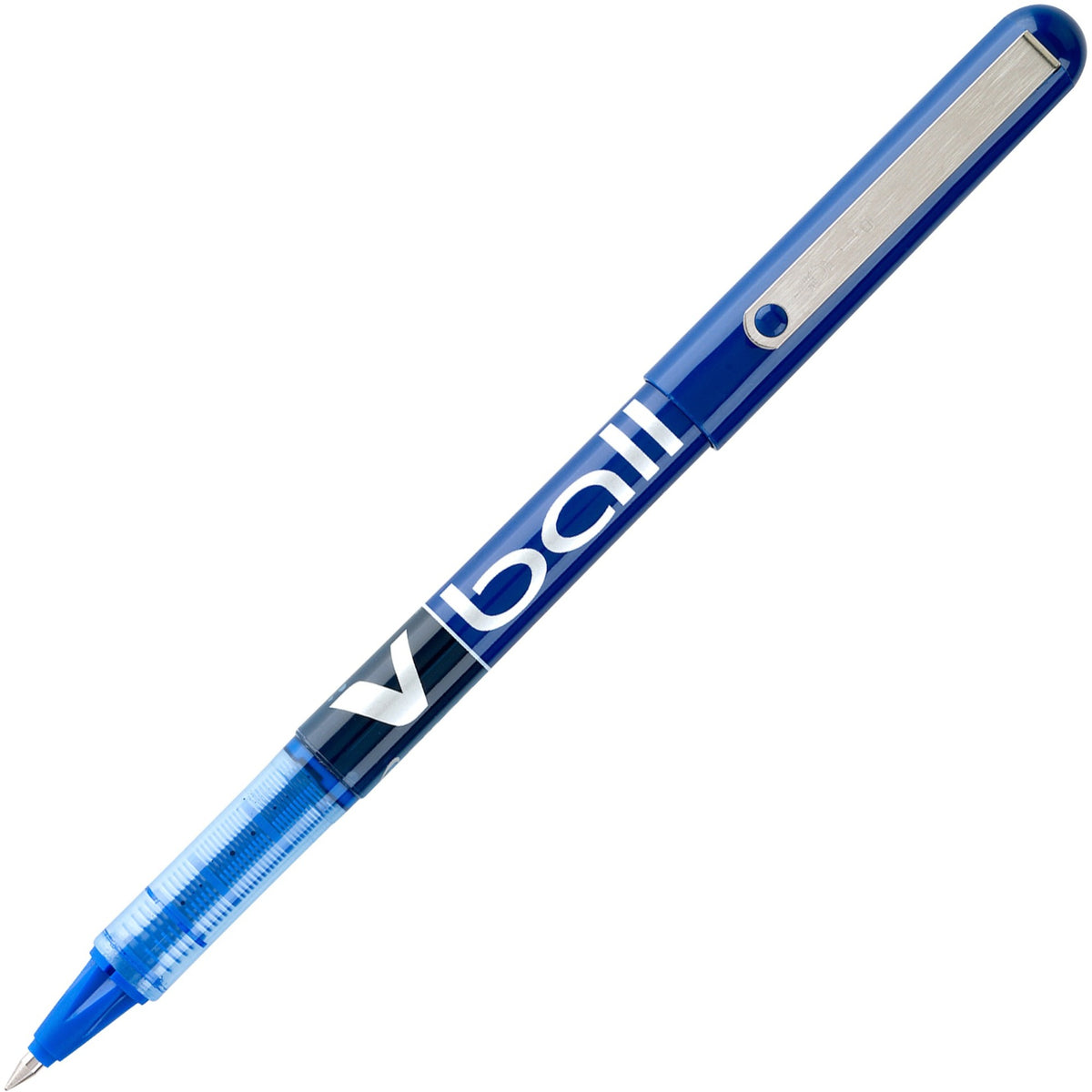 Pilot Vball Liquid Ink Pens - 0.5 mm Fine Pen Point - Blue Ink - Blue Barrel - 1 Dozen