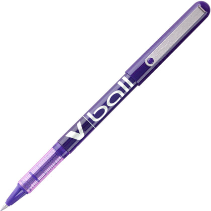Pilot Vball Liquid Ink Pens - Fine 0.5mm Point - Purple - 1 Dozen
