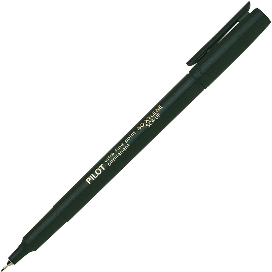 Pilot Extra-Fine Point Markers - 0.5 mm Extra Fine Marker Point - Black Ink - Black Barrel - 1 Each