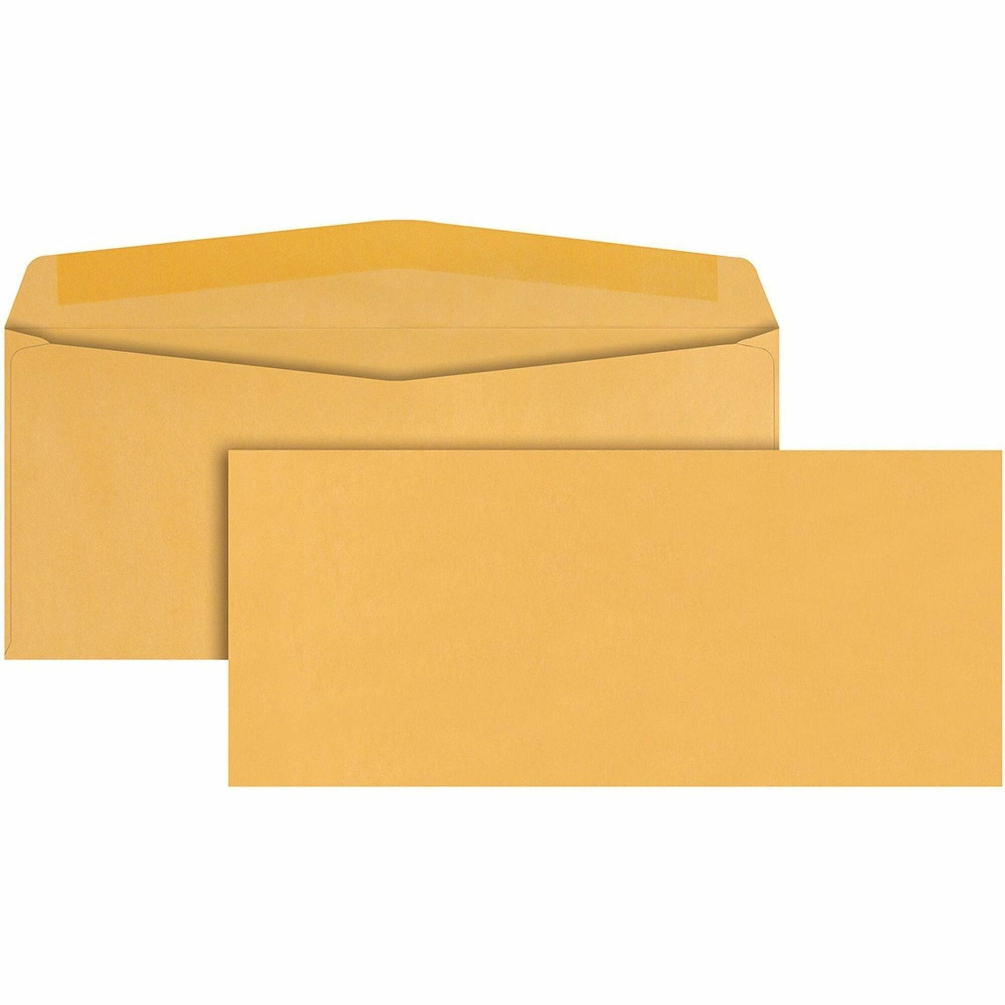 Quality Park No. 12 Envelopes - Business - #12 - 4 3/4" Width x 11" Length - 28 lb - Adhesive - Kraft - Kraft - 500 / Box