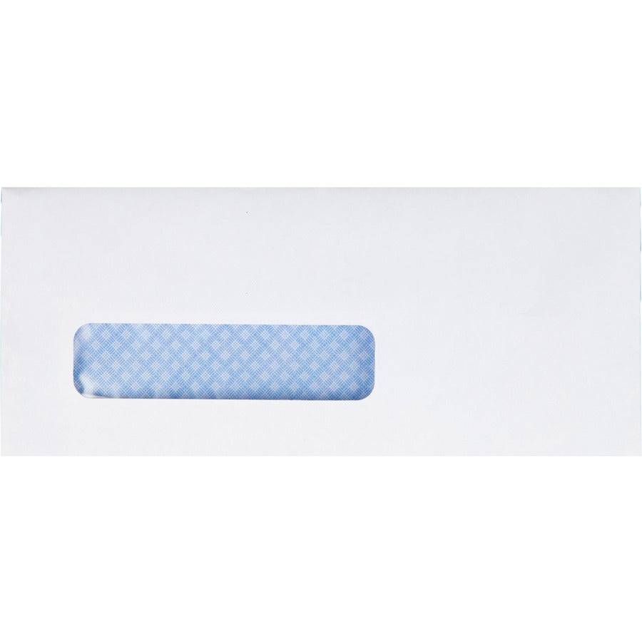 Quality Park No. 8-5/8 Single Window Security Tinted Check Envelope - Single Window - #8 5/8 - 3 5/8" Width x 8 5/8" Length - 24 lb - Gummed - White - Wove - 500 / Box