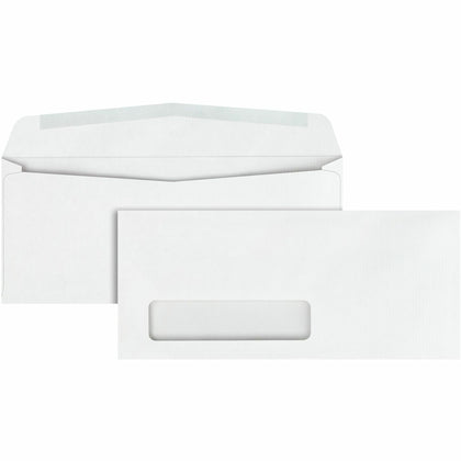 Quality Park Single Window Business Envelopes - Embossed Ridges - 500/Box