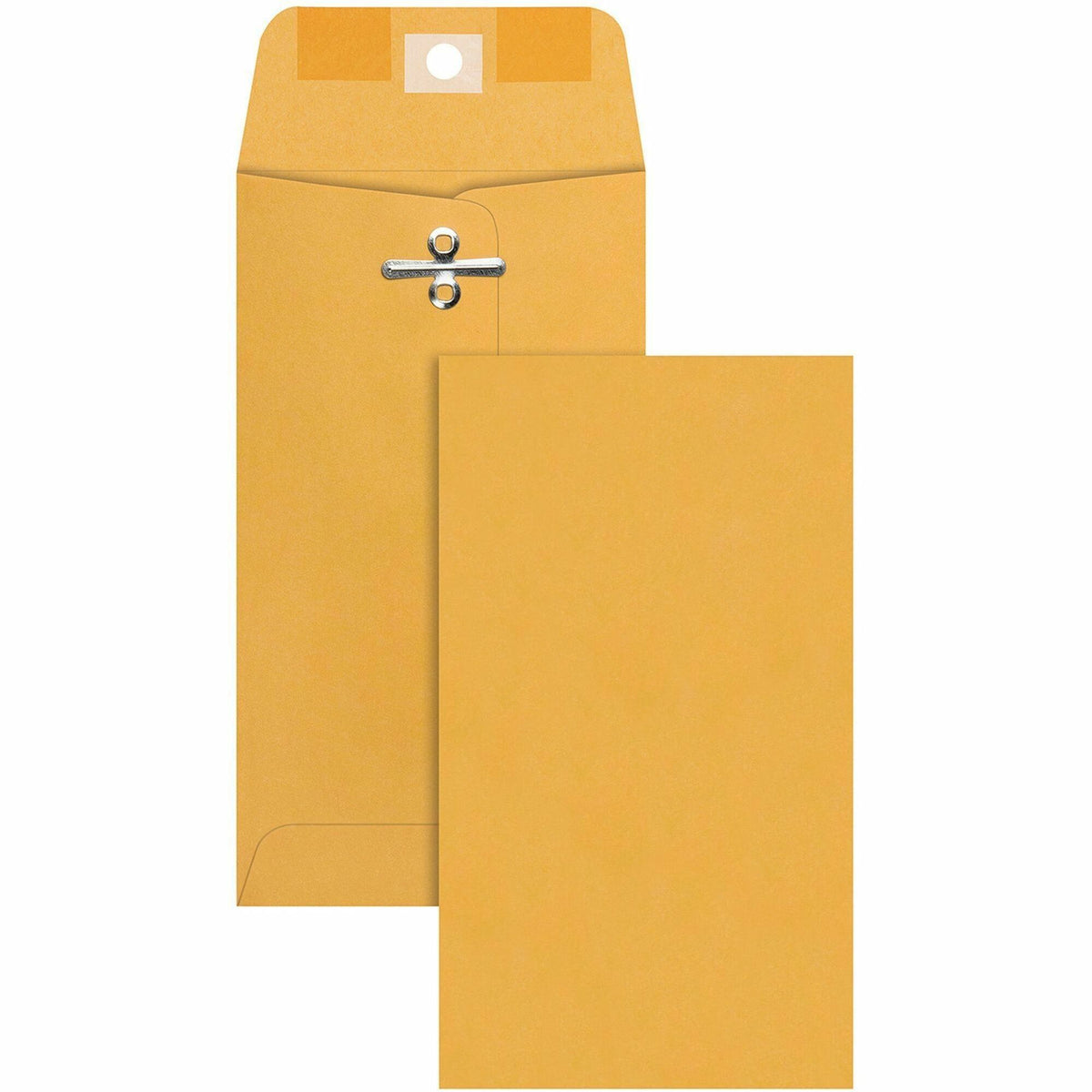 Quality Park 3-3/8 x 6 Clasp Envelopes - Clasp - 3 3/8" Width x 6" Length - 28 lb - Gummed - Brown - Kraft - 100 / Box