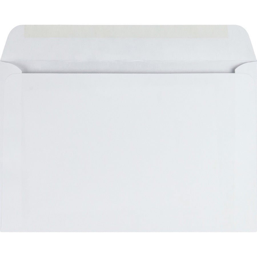 Quality Park 6 x 9 Booklet Envelopes with Open Side for Easy Insertion - Rear