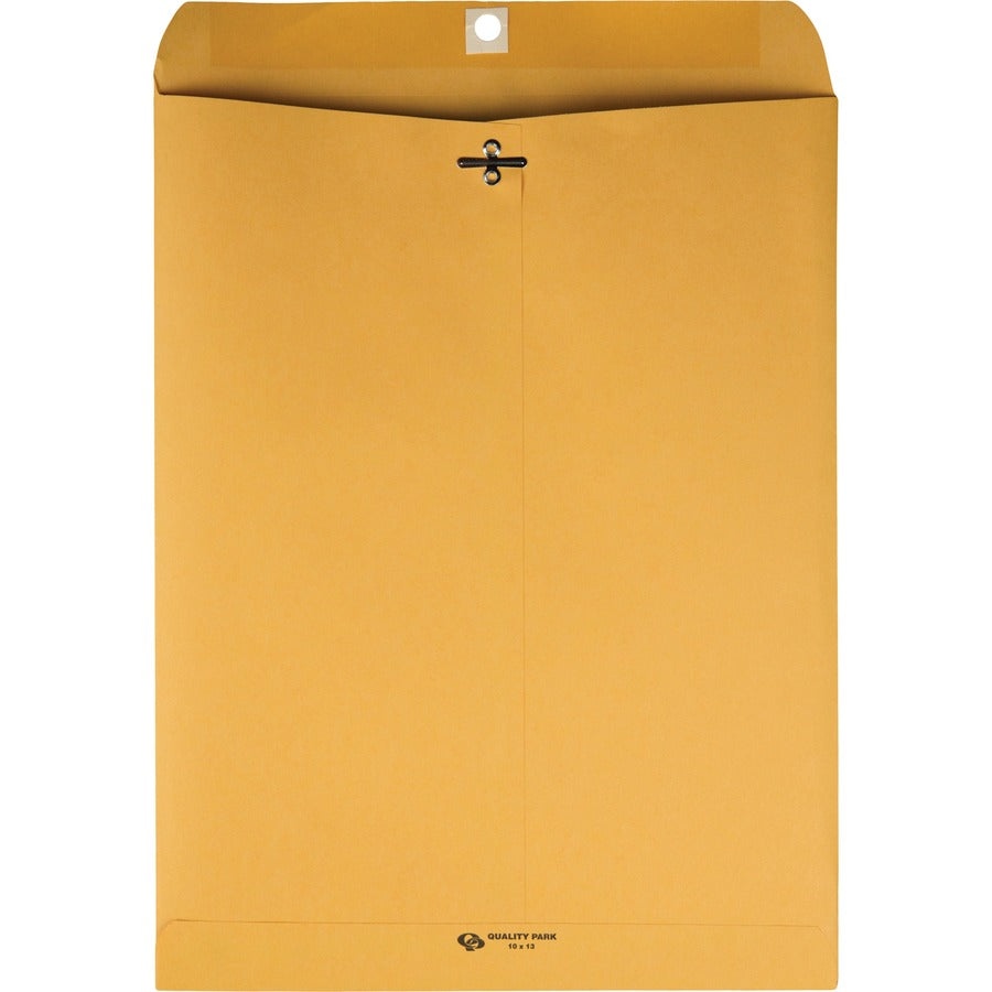 Quality Park 10 x 13 Clasp Envelopes in Dispenser Box - Rear